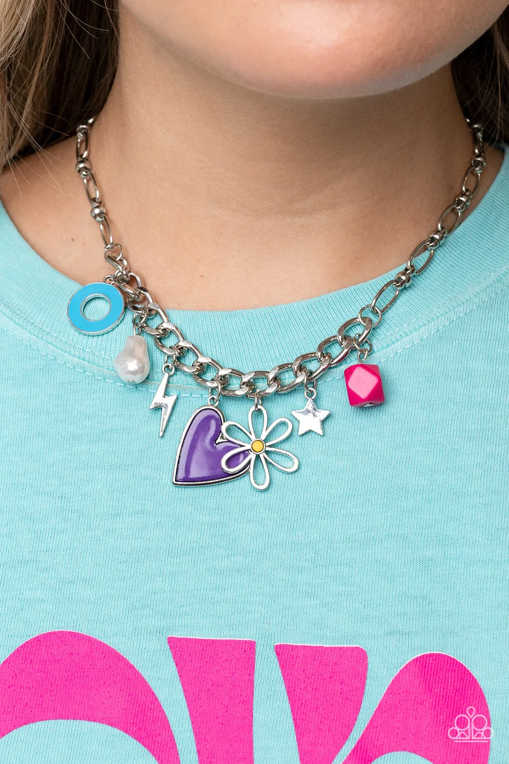 Necklaces Living in CHARM-ony - Purple SETY2