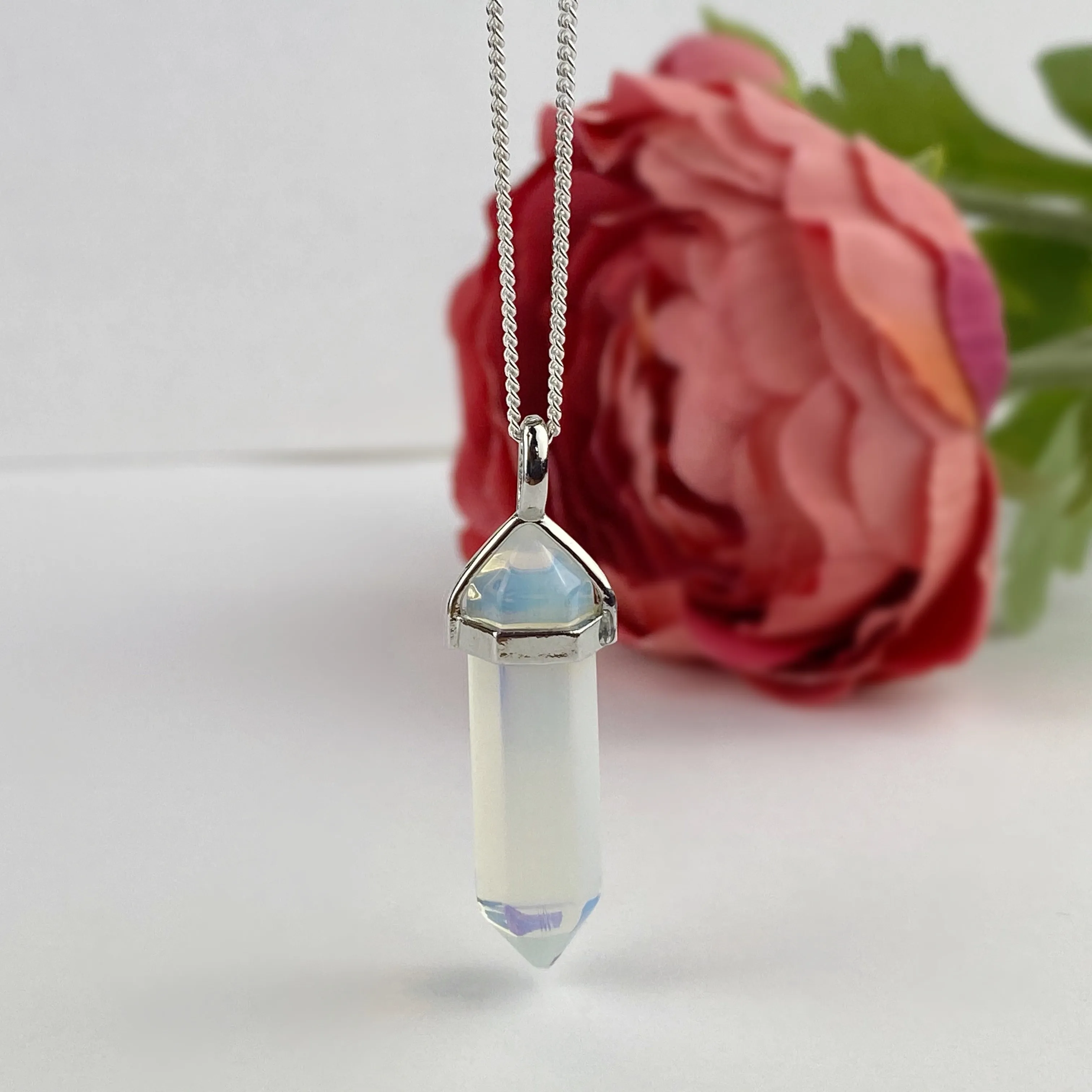 Opalite Crystal Point Pendant - VP368