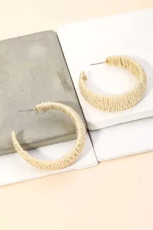 Open Braided Hoop Earrings