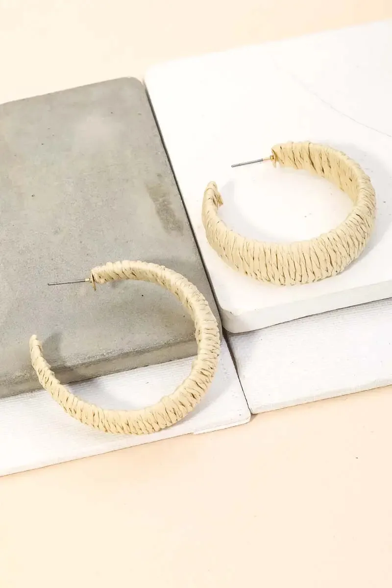 Open Braided Hoop Earrings