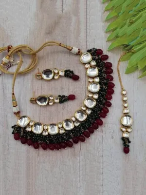 Oval Big Kundan Set