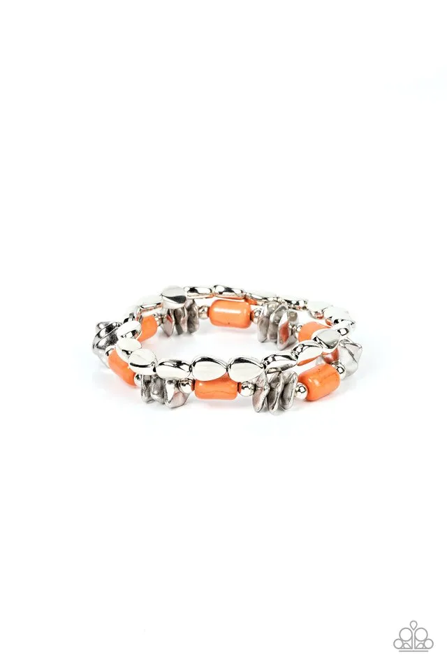 Paparazzi Bracelet ~ Canyon Cavern - Orange