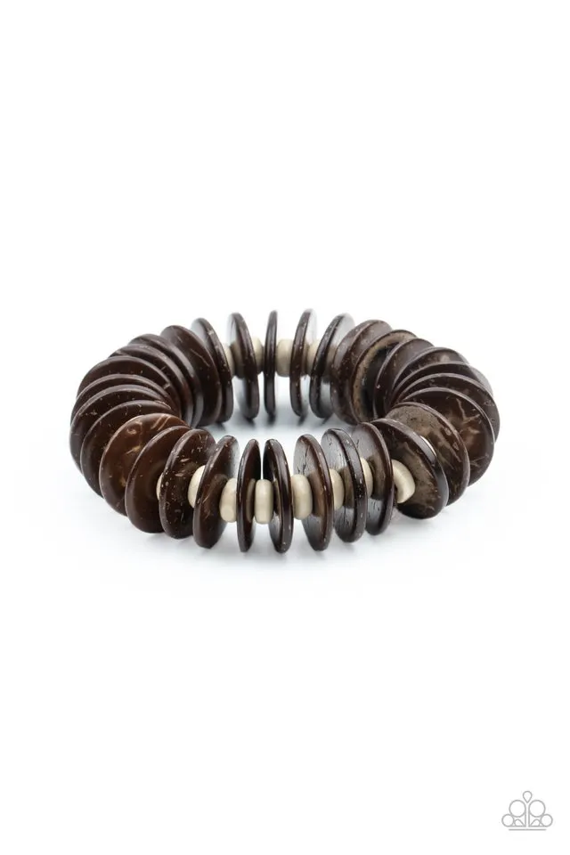 Paparazzi Bracelet ~ Caribbean Reefs - Brown