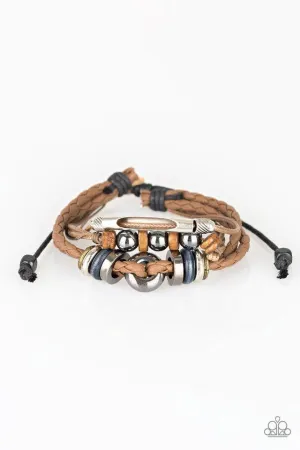 Paparazzi Bracelet ~ Hello Hiker - Brown