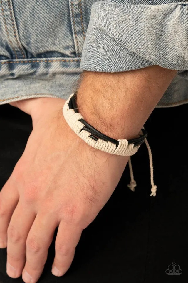 Paparazzi Bracelet ~ Nautical Distance - Black