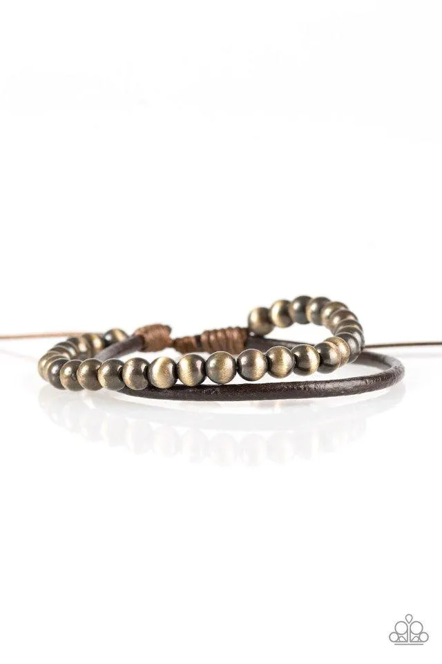 Paparazzi Bracelet ~ Tranquil Trails - Brown