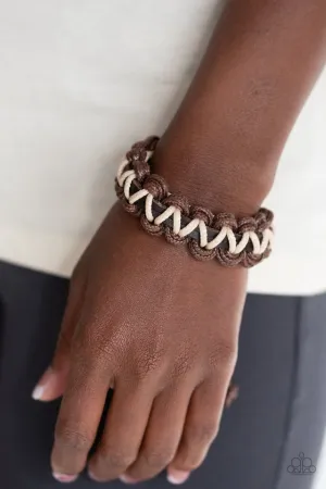 Paparazzi Bracelet ~ WEAVE It At That - Brown