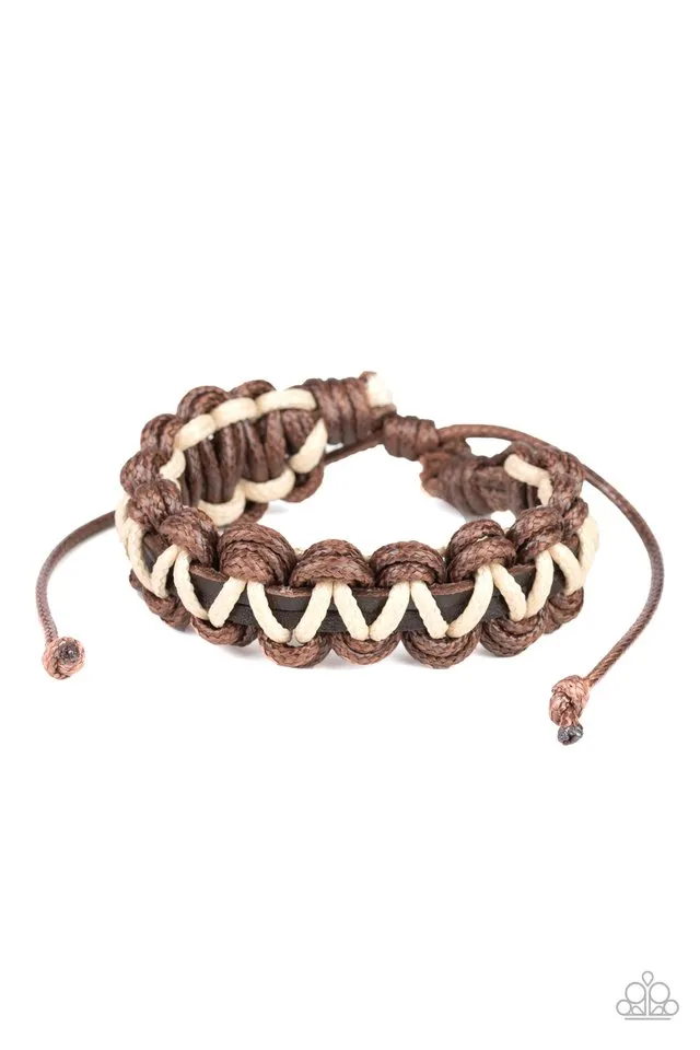 Paparazzi Bracelet ~ WEAVE It At That - Brown