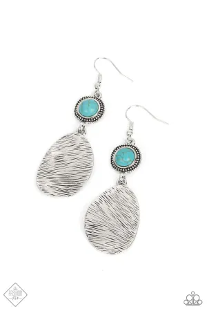 Paparazzi Earring ~ HOMESTEAD on the Range - Blue