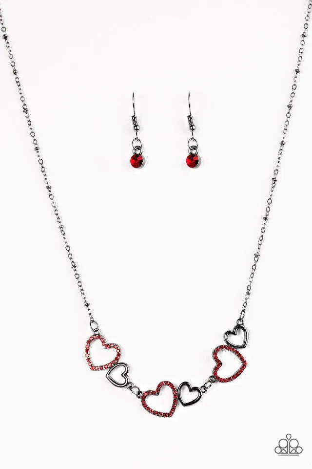 Paparazzi Necklace ~ A LUST-Have - Red