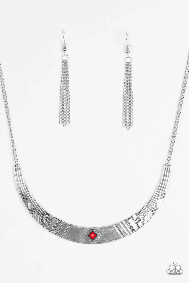 Paparazzi Necklace ~ Arizona Adventure - Red