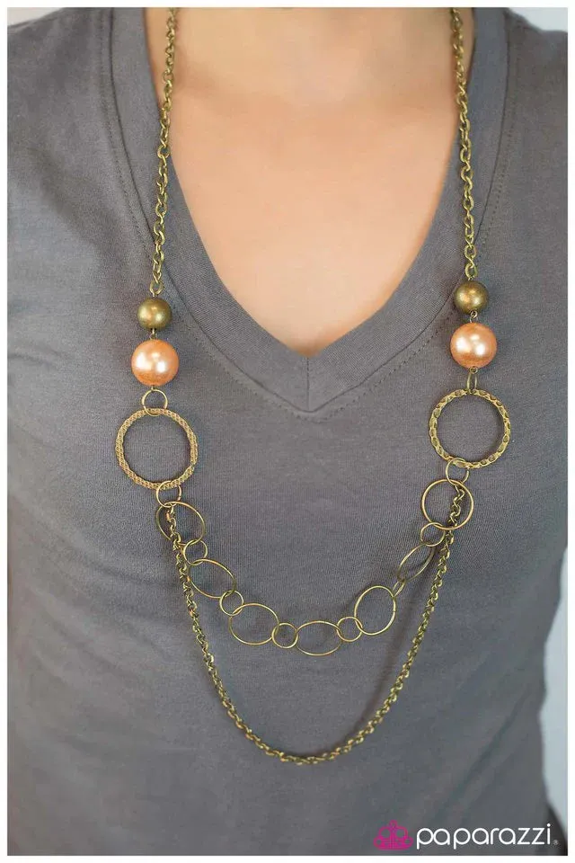 Paparazzi Necklace ~ Bibbidi-Bobbidi-Boo - Orange