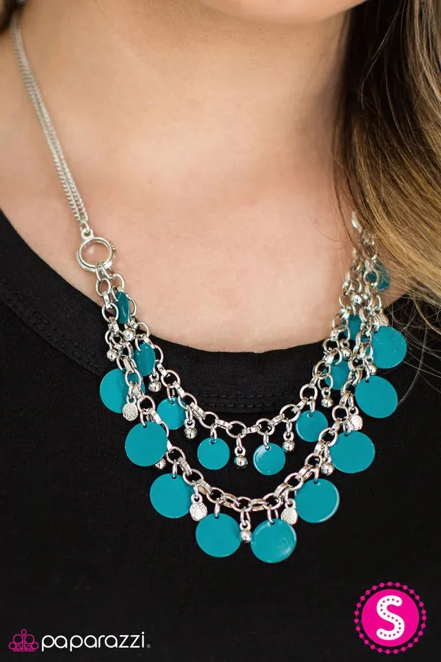 Paparazzi Necklace ~ Bright Horizons - Blue