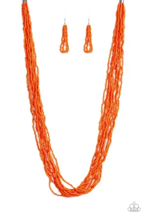 Paparazzi Necklace ~ Congo Colada - Orange