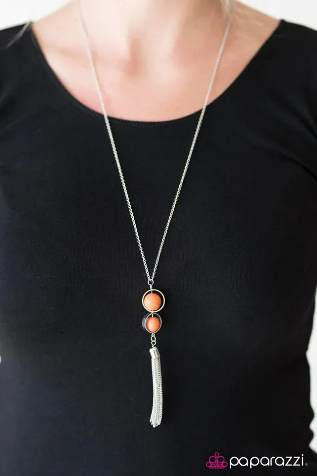 Paparazzi Necklace ~ I Know It ZEN I See It - Orange