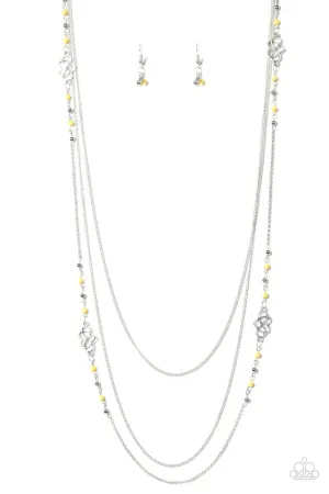 Paparazzi Necklace ~ Love Every Day - Yellow