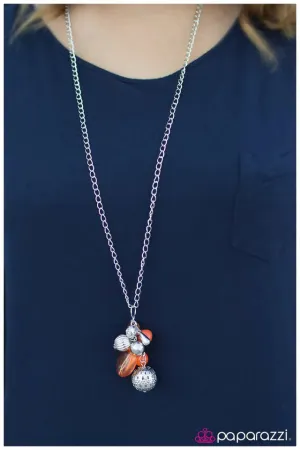 Paparazzi Necklace ~ Pep In My Step - Orange