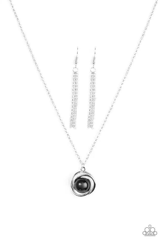 Paparazzi Necklace ~ Ripple Effect - Black