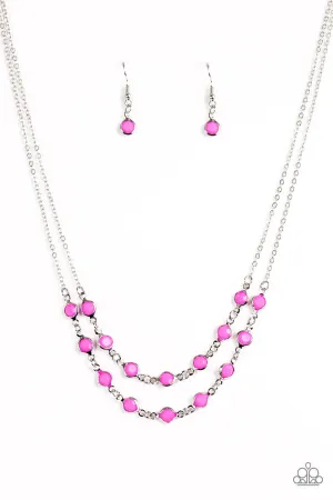 Paparazzi Necklace ~ Summer Girl - Purple