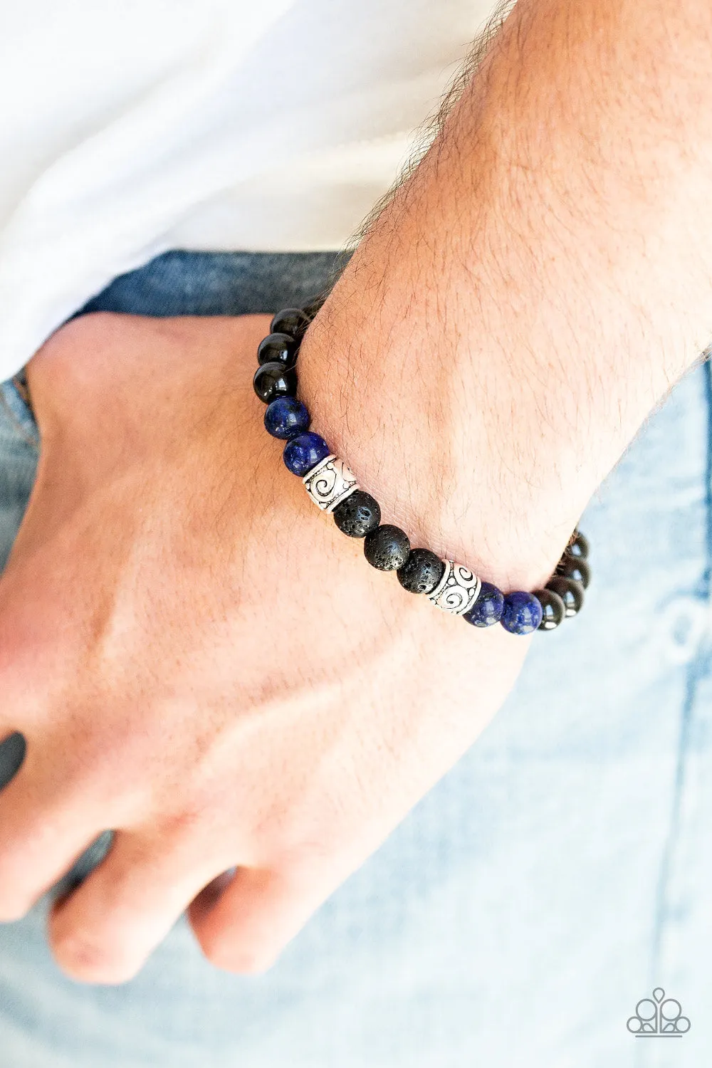 Paparazzi Proverb Blue Lava Rock Bracelet