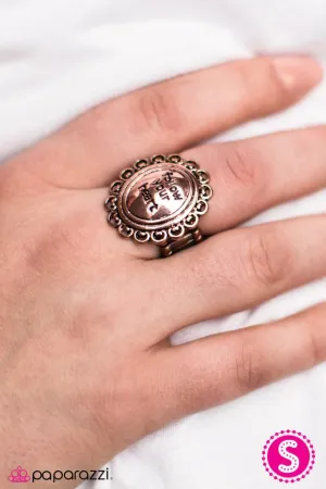 Paparazzi Ring ~ Courageous Heart - Copper