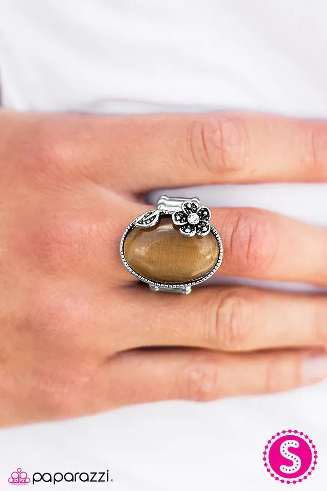 Paparazzi Ring ~ Moonlit Meadows - Brown