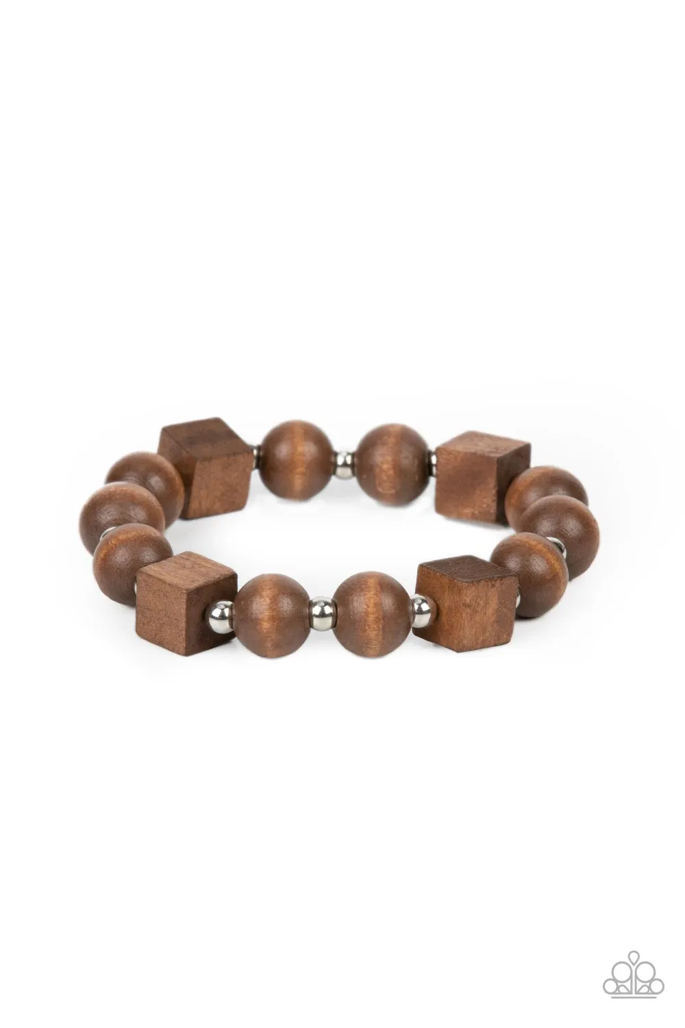 PAPARAZZI Timber Trendsetter - Brown BRACELETS