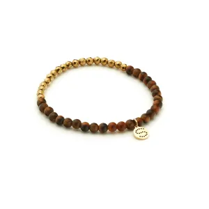 Party At The Front / Bracelet / Tiger's Eye   Gold