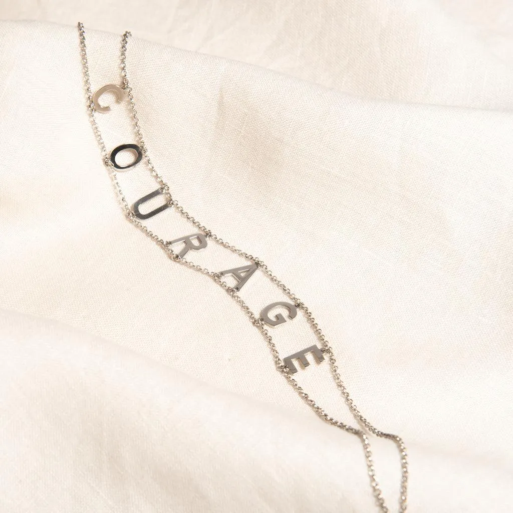 Personalised English Letter Choker Necklace