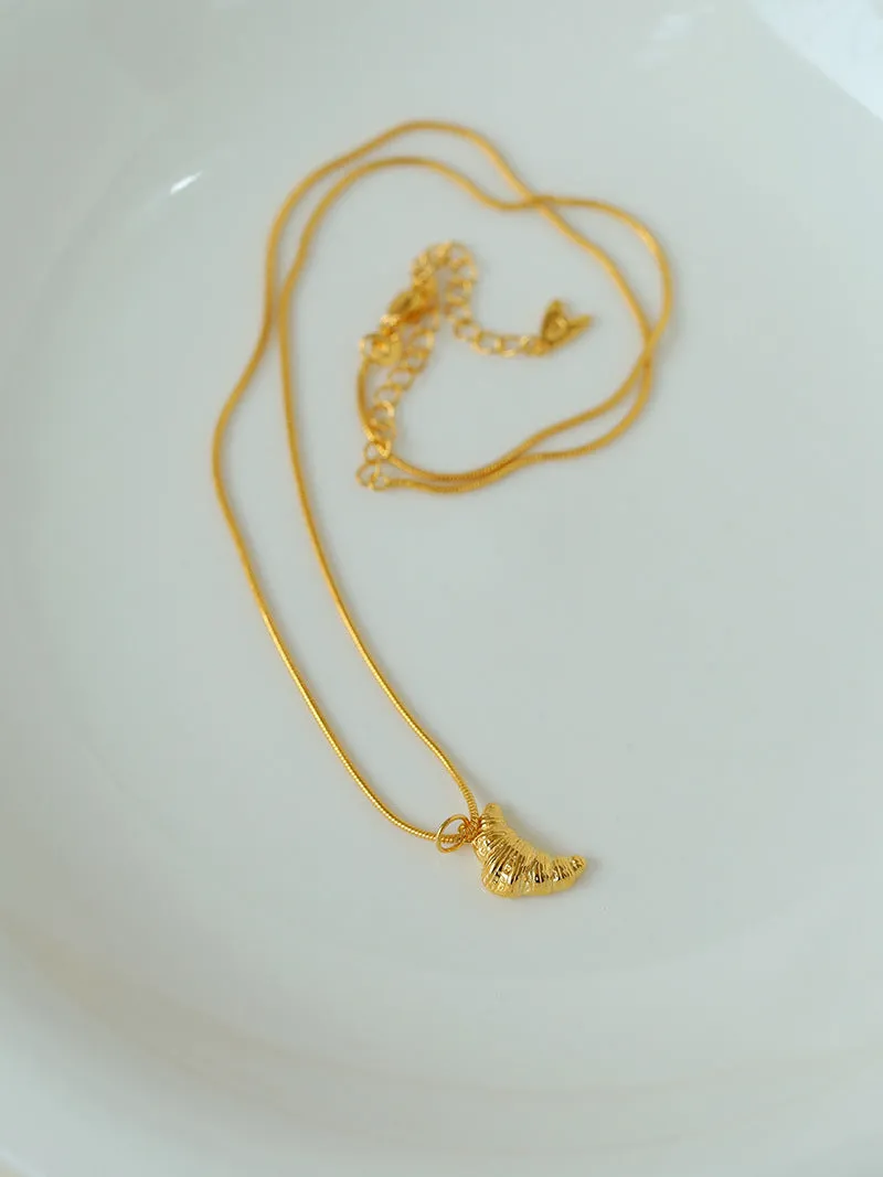 Petite Croissant Pendant Necklace