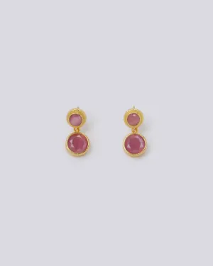 Pink Bubble Earrings