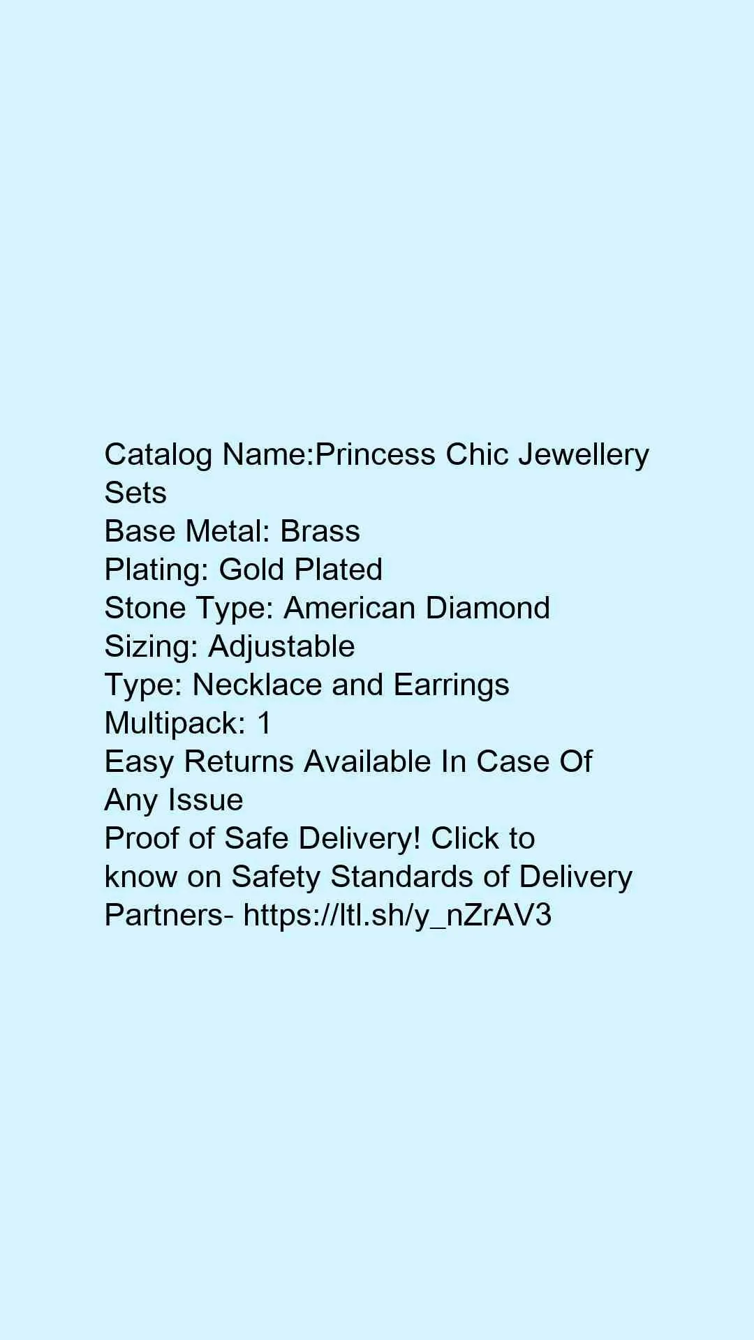 Princess Chic Jewellery Sets