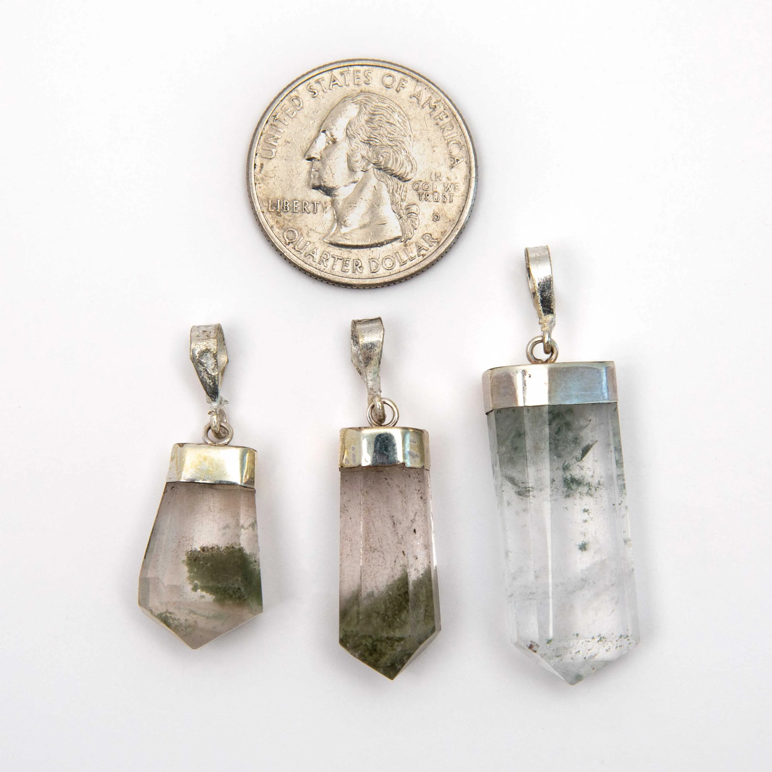 Quartz - Chlorite Included, Pendants