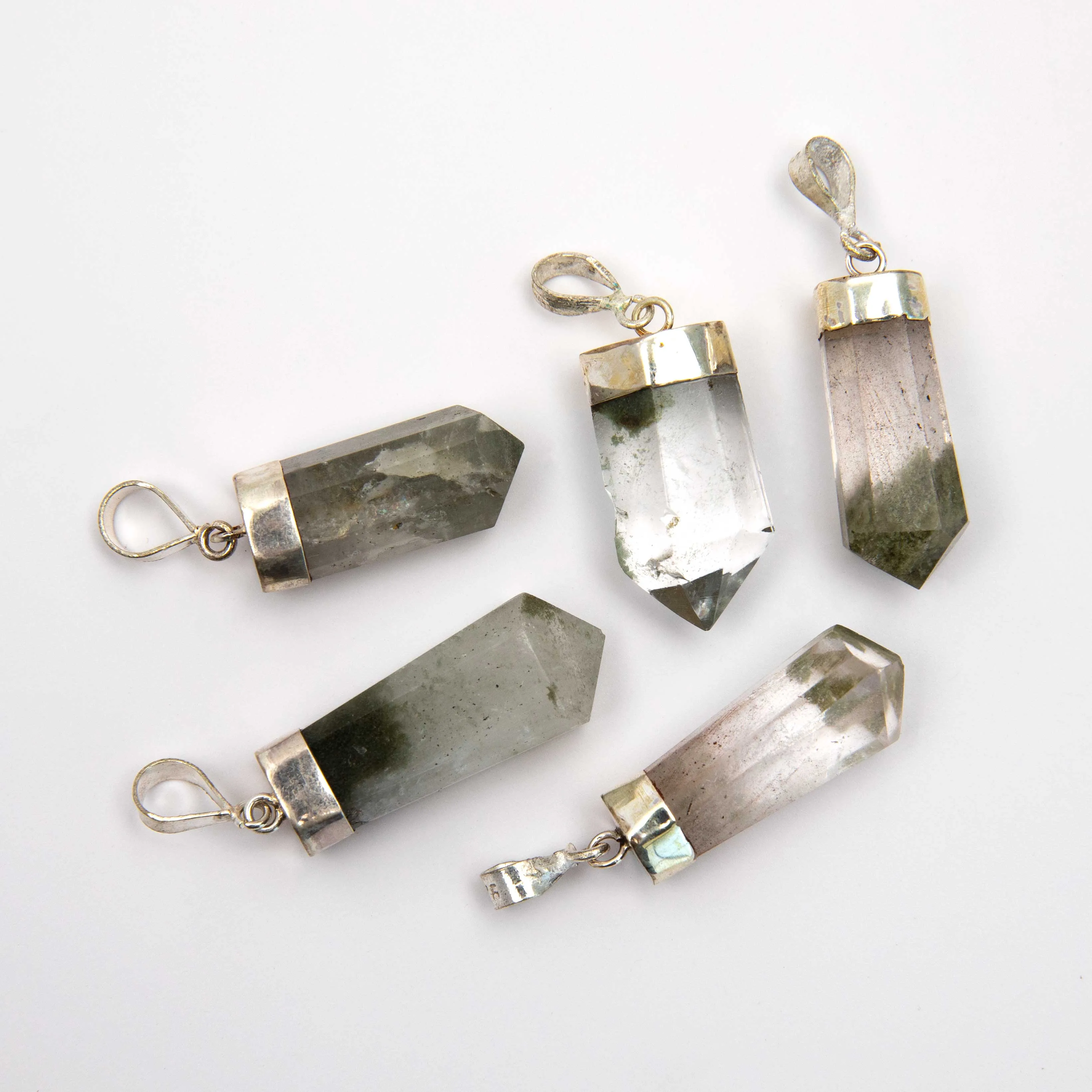 Quartz - Chlorite Included, Pendants