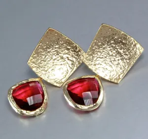 "Passion" - Red Cubic Zirconia Earrings - More Colors Available