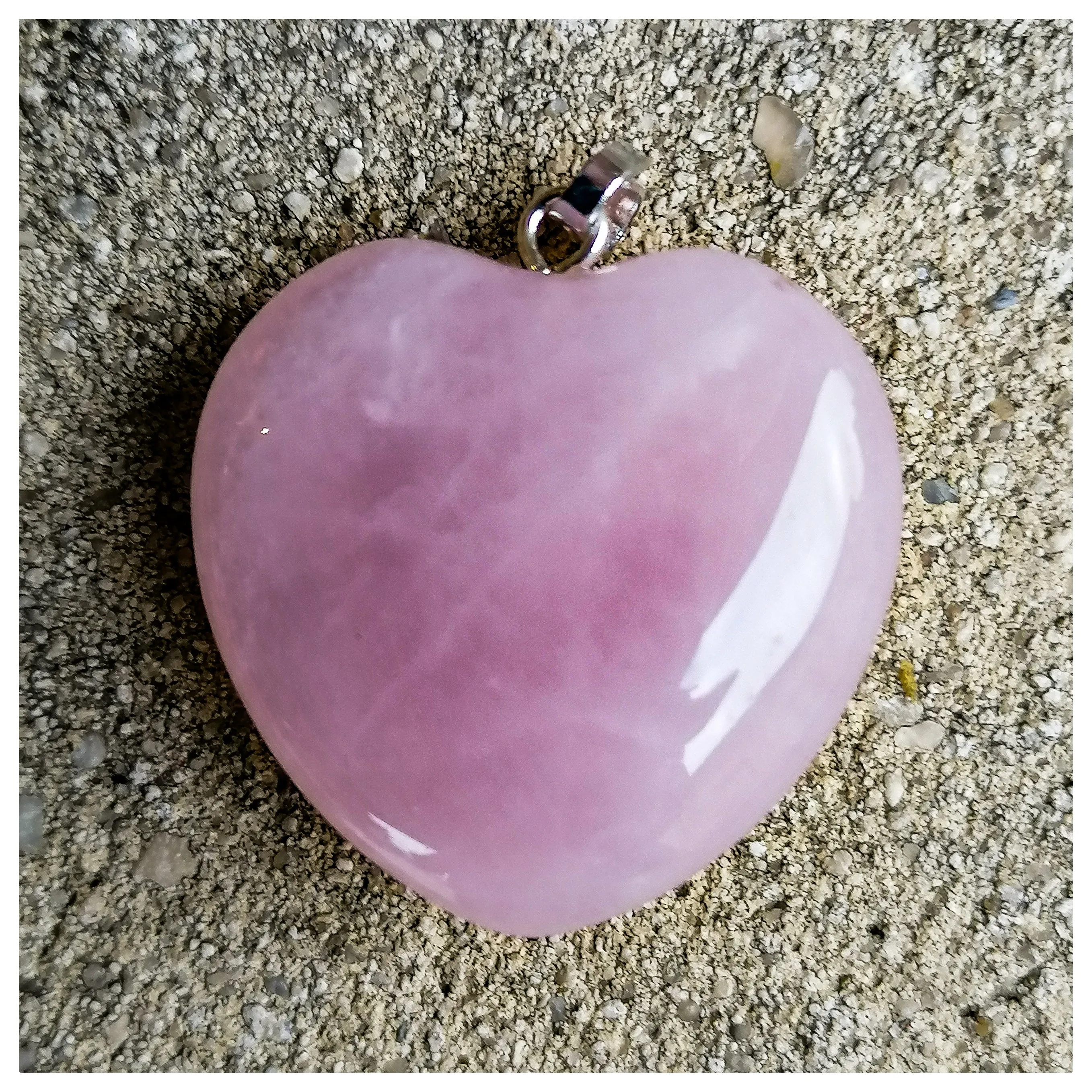 Rose Quartz Heart Pendant