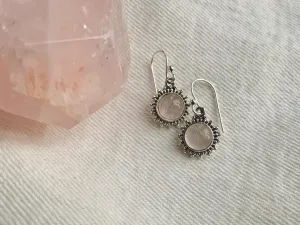 Rose Quartz Sole Earrings