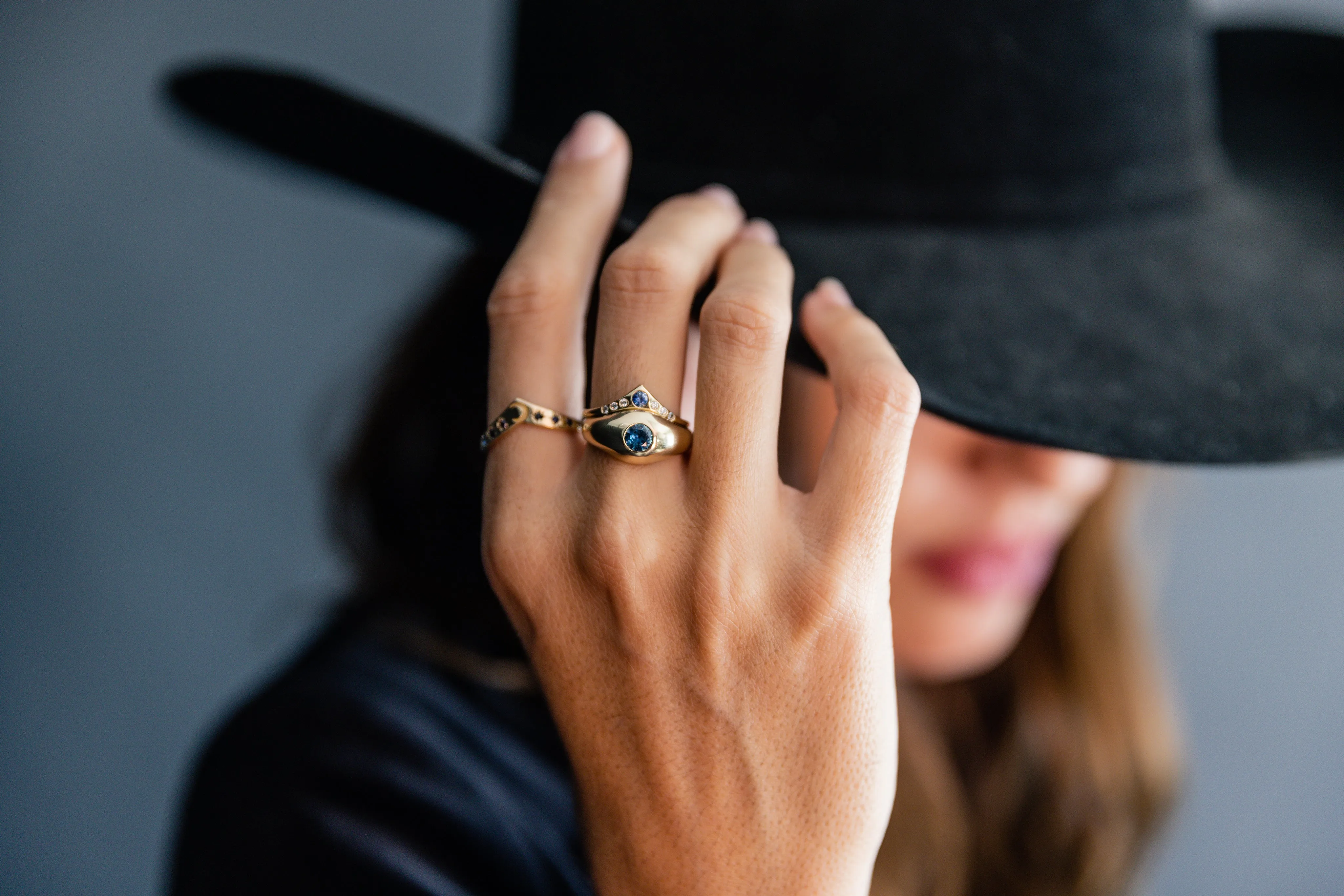 Sapphire Bijou Dome Ring