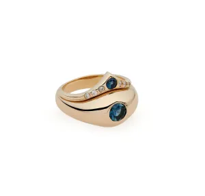 Sapphire Bijou Dome Ring