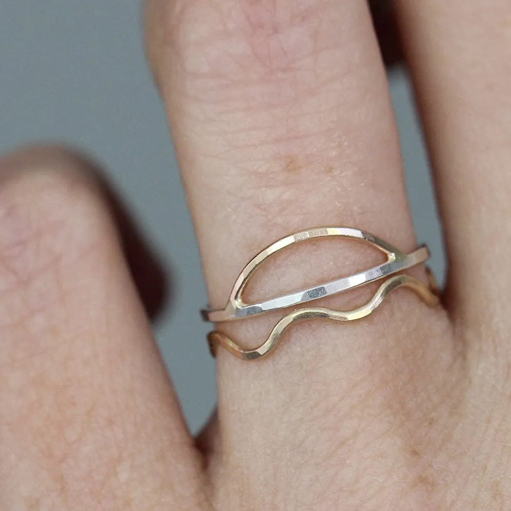 Seaside Stacking Ring - Set of 2