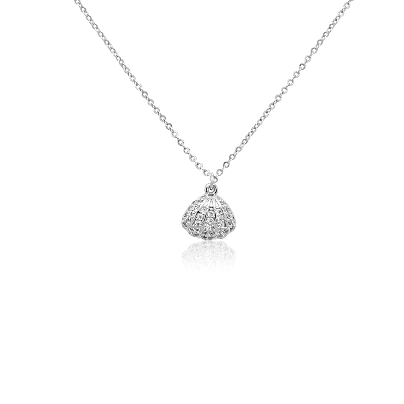 Shell Cubic Zirconia Necklace