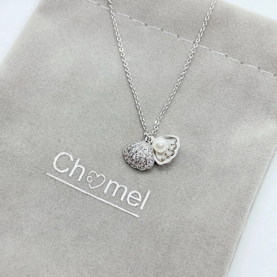 Shell Cubic Zirconia Necklace