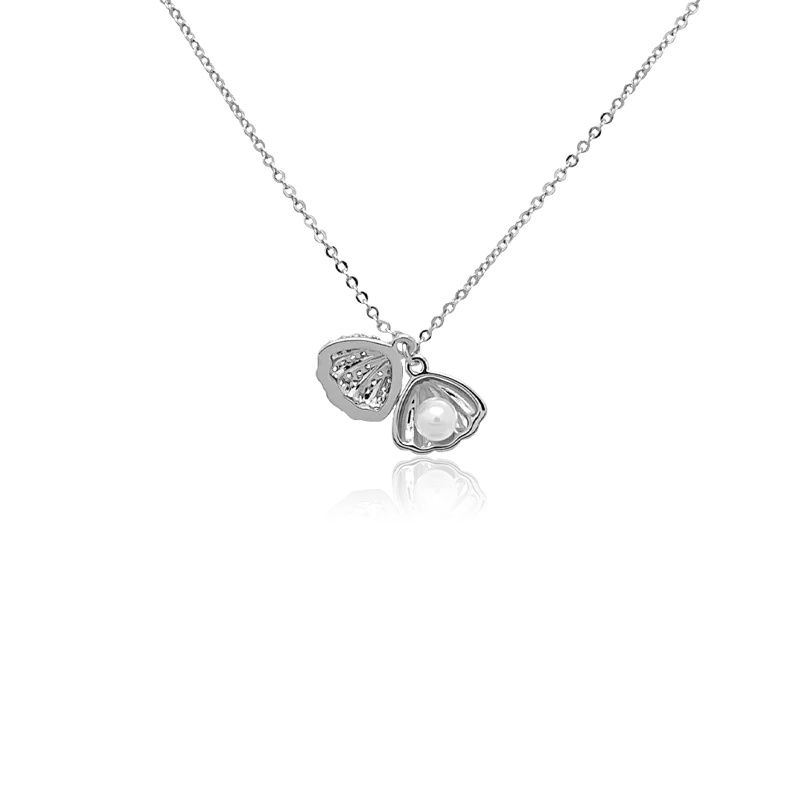 Shell Cubic Zirconia Necklace