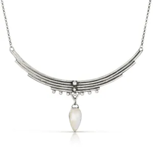 Silver   Moonstone Collar