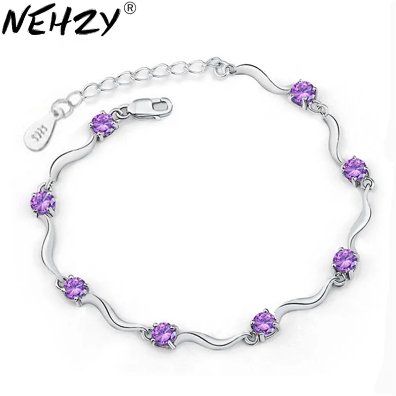 Silver plated four feet eight female models crystal bracelet cute fashion jewelry wild retro jewelry super flash 17.5CM