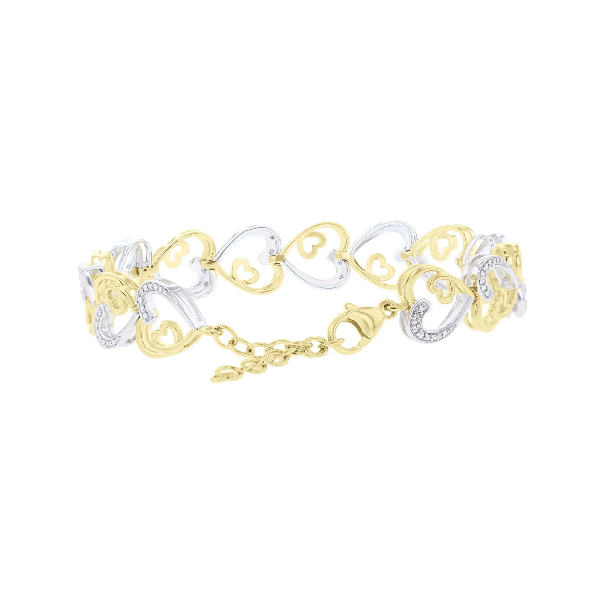 Silver Wrapped Up in Love Diamond Bracelet