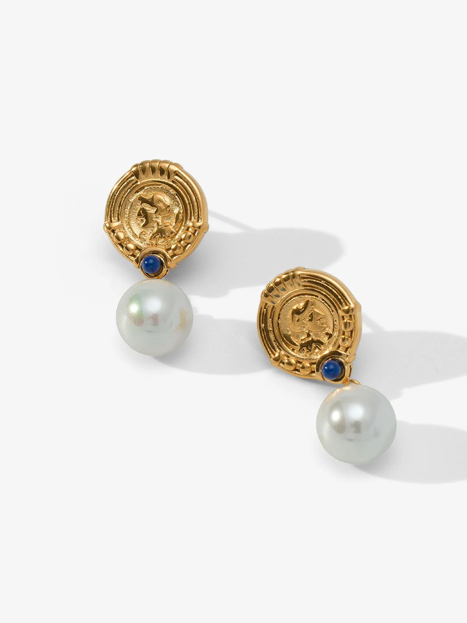 Simone The Label Coin Pearl Drop Earrings - Brands We Love