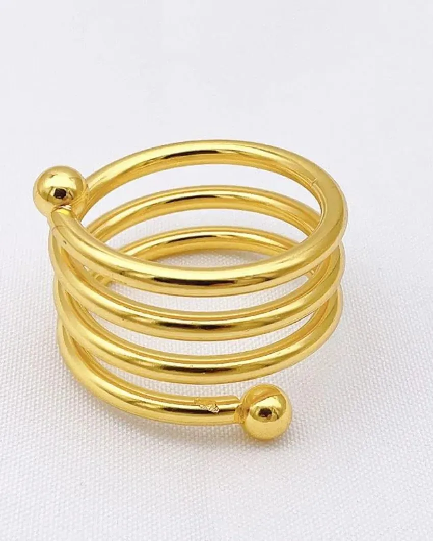 Spring Bead Metal Napkin Rings