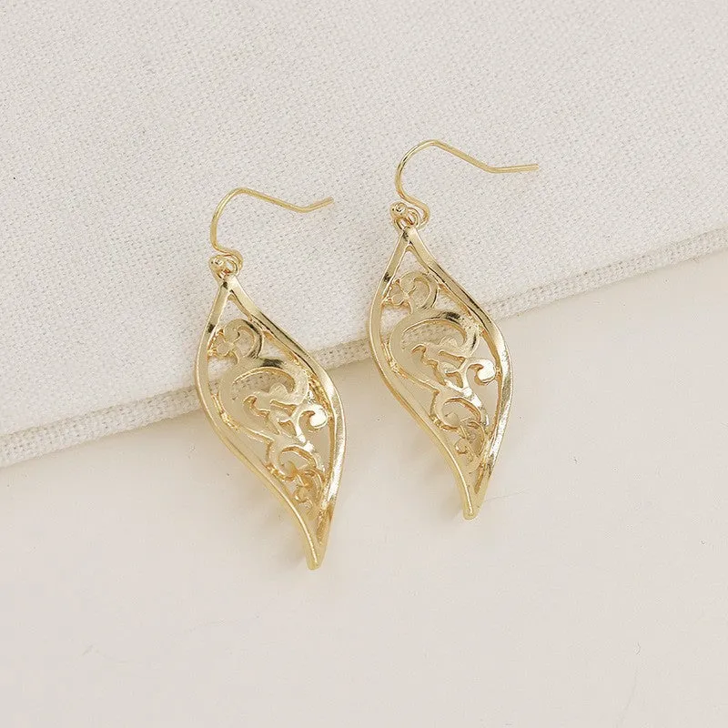 Summer Chic Metal Statement Earrings - Vienna Verve Collection