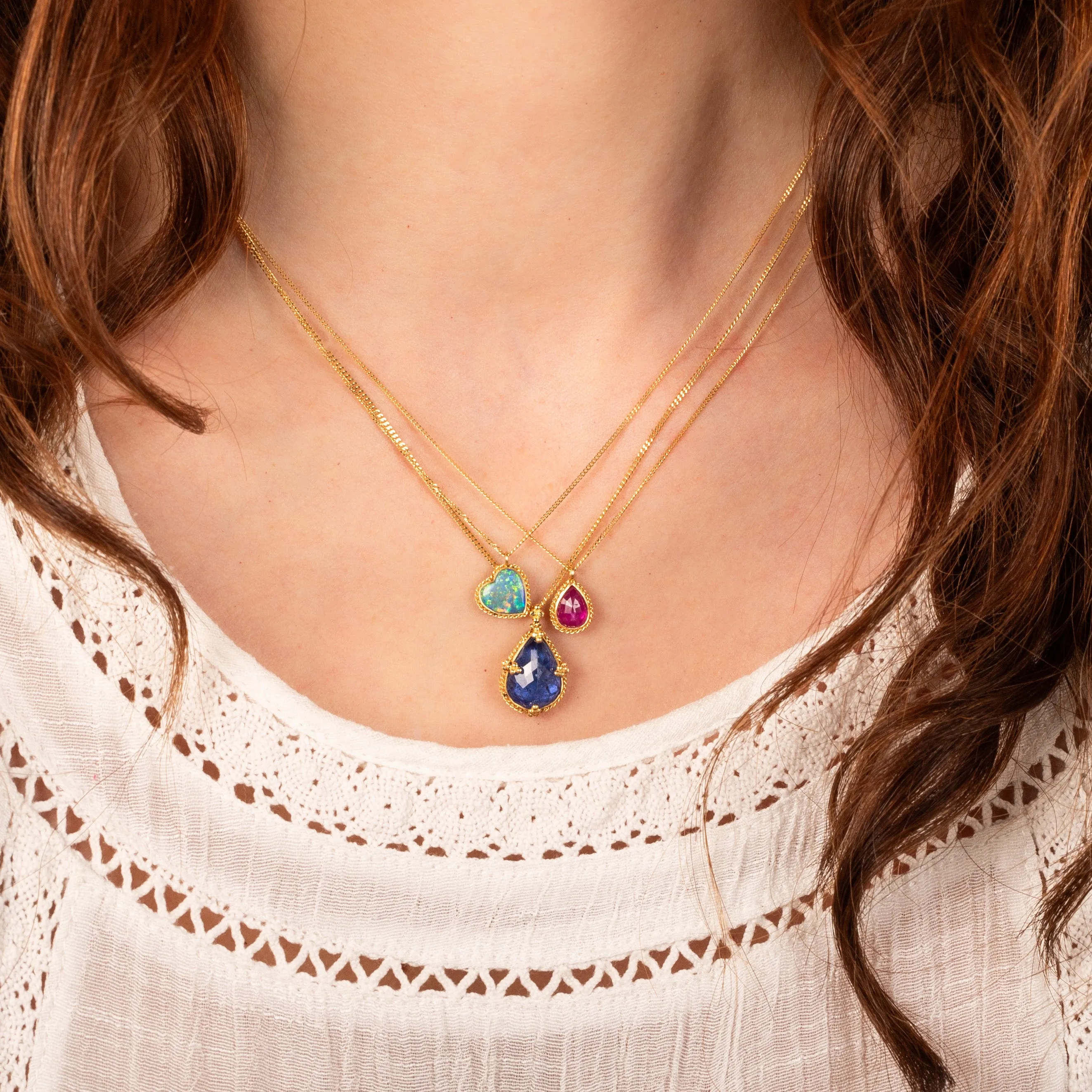 Tanzanite Teardrop Necklace